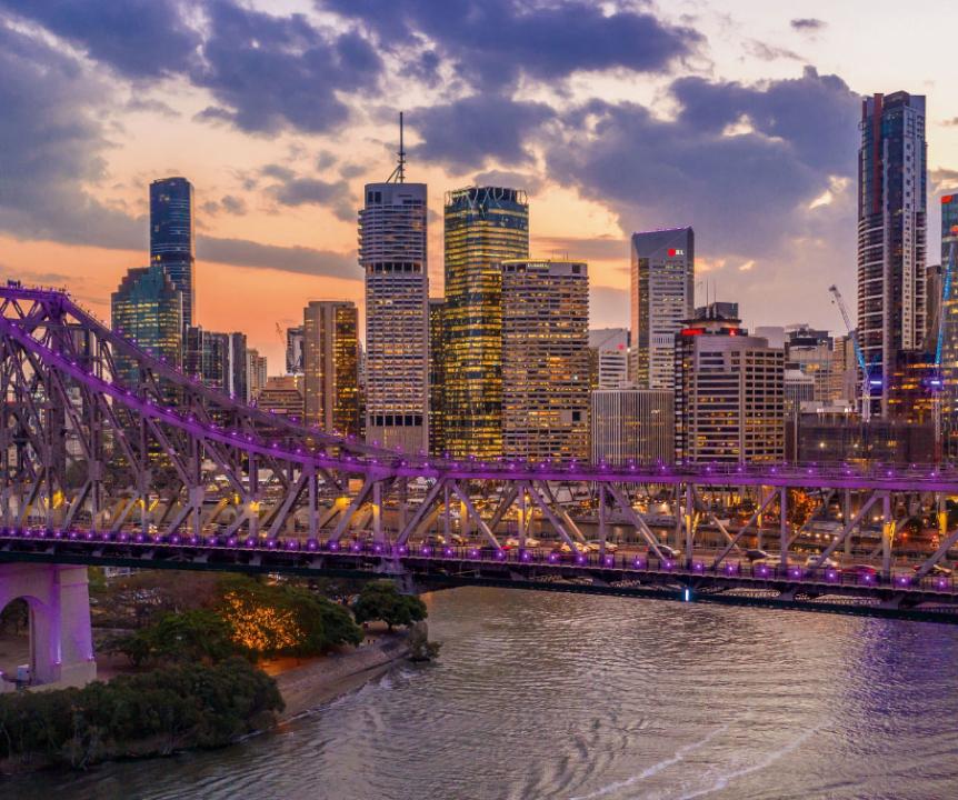 Brisbane Story Bridge and Skyline